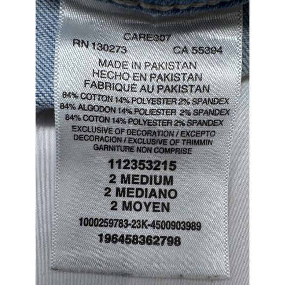 Lee Denim Shorts Women's Medium M High Waist Light Wash Zip Front Pockets Cute - Picture 4 of 7